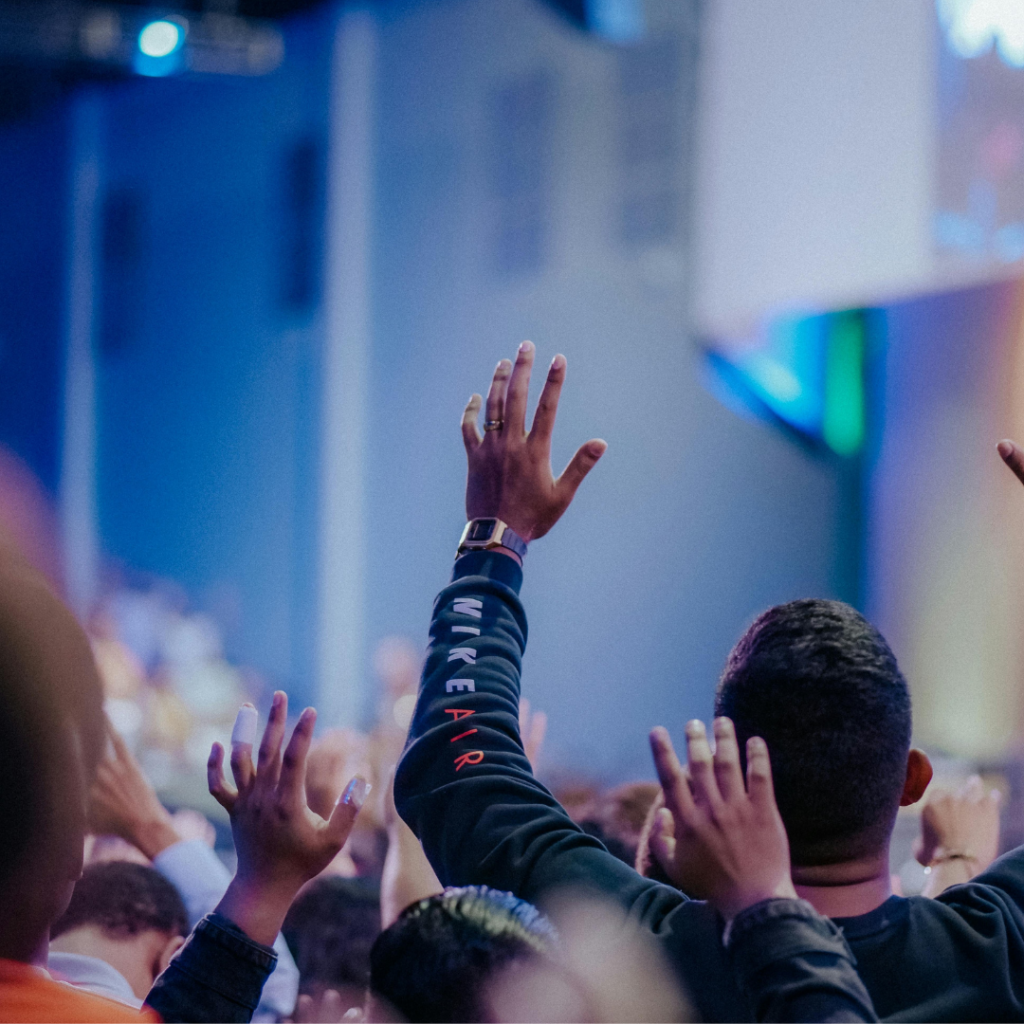 Congregation gathered in church